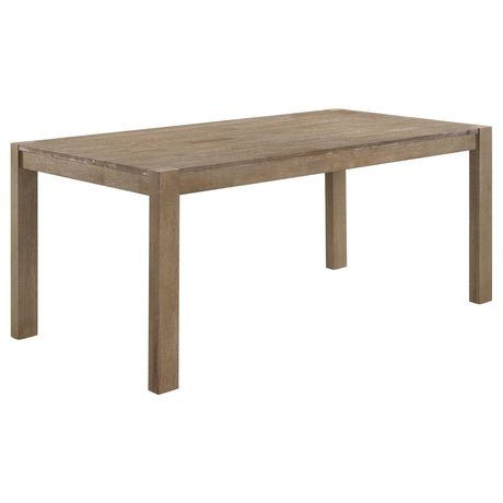 Scottsdale Brown Washed Rectangular Solid Wood Dining Table by Coaster at Eve Furniture