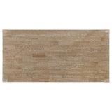 Scottsdale Brown Washed Rectangular Solid Wood Dining Table by Coaster at Eve Furniture