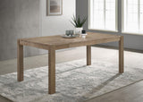 Scottsdale Brown Washed Rectangular Solid Wood Dining Table by Coaster at Eve Furniture