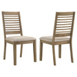 Scottsdale Dining Side Chair Brown Washed (Set of 2) by Coaster at Eve Furniture