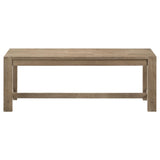 Scottsdale Solid Wood Dining Bench Brown Washed