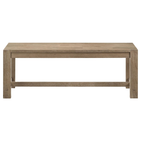 Scottsdale Solid Wood Dining Bench Brown Washed by Coaster at Eve Furniture