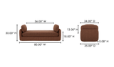 Scout Daybed - Toffee by Moe's Home at Eve Furniture