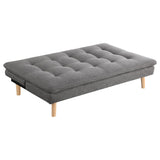 Scout Upholstered Tufted Convertible Sofa Bed Grey by Coaster at Eve Furniture