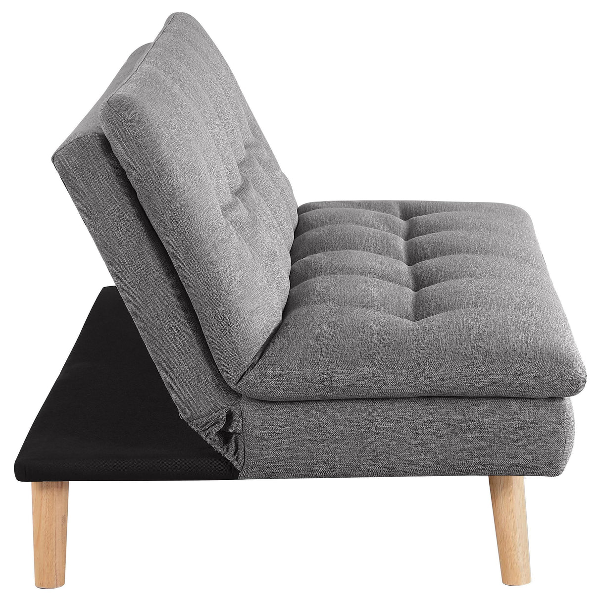 Scout Upholstered Tufted Convertible Sofa Bed Grey by Coaster at Eve Furniture