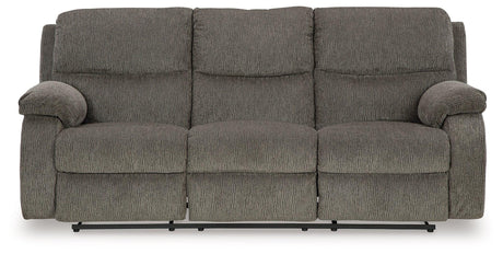 Scranto Brindle Manual Manual Reclining Sofa by Ashley at Eve Furniture