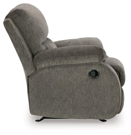Scranto Brindle Manual Recliner by Ashley at Eve Furniture