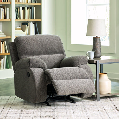 Scranto Brindle Manual Recliner by Ashley at Eve Furniture