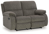 Scranto Brindle Manual Reclining Loveseat by Ashley at Eve Furniture