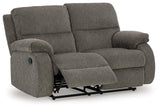 Scranto Brindle Manual Reclining Loveseat by Ashley at Eve Furniture