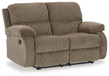 Scranto Oak Reclining Loveseat