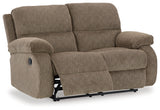 Scranto Oak Reclining Loveseat