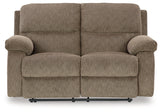 Scranto Oak Reclining Loveseat