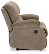 Scranto Oak Reclining Loveseat