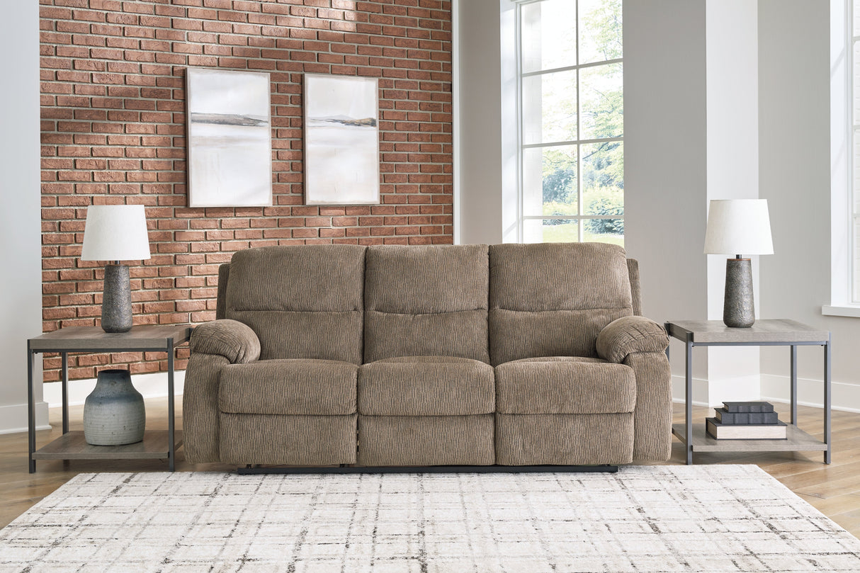 Scranto Oak Reclining Sofa