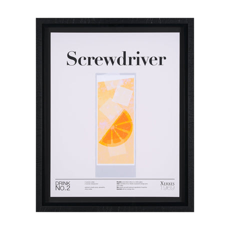 Screwdriver by Mercana Studio a Hand Embellished Textured Framed Art Print Matted under Glass by Mercana at Eve Furniture