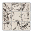 Sculptured Chaos (Set of 9) by Mercana Studio Hand Embellished Text Framed Artwork by Mercana at Eve Furniture