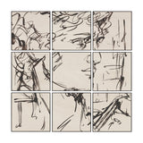 Sculptured Chaos (Set of 9) by Mercana Studio Hand Embellished Text Framed Artwork by Mercana at Eve Furniture