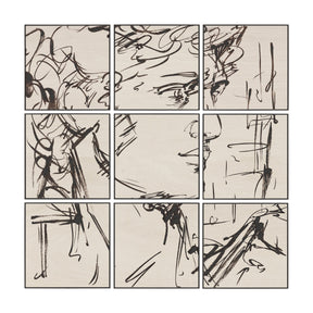 Sculptured Chaos (Set of 9) by Mercana Studio Hand Embellished Text Framed Artwork by Mercana at Eve Furniture