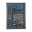 Sea bay at night I by Mercana Studio a Hand Embellished Textured Framed Art Print by Mercana at Eve Furniture