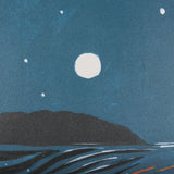 Sea bay at night II by Mercana Studio a Hand Embellished Textured Framed Art Print by Mercana at Eve Furniture
