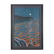 Sea bay at night II by Mercana Studio a Hand Embellished Textured Framed Art Print by Mercana at Eve Furniture