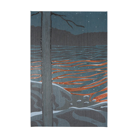 Sea bay at nitght I by Mercana Studio a Hand Embellished Textured Canvas by Mercana at Eve Furniture
