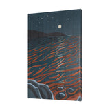 Sea bay at nitght II by Mercana Studio a Hand Embellished Textured Canvas by Mercana at Eve Furniture
