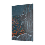 Sea bay at nitght III by Mercana Studio a Hand Embellished Textured Canvas by Mercana at Eve Furniture
