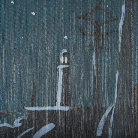 Sea bay at nitght III by Mercana Studio a Hand Embellished Textured Canvas by Mercana at Eve Furniture