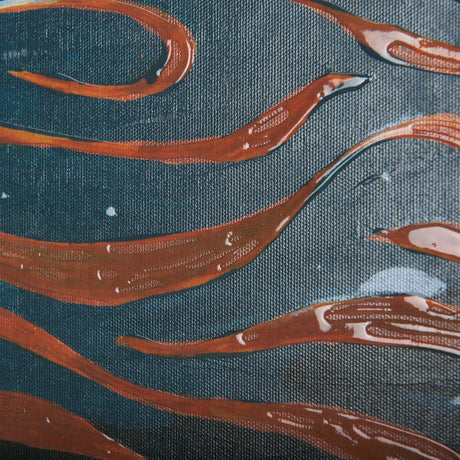 Sea bay at nitght III by Mercana Studio a Hand Embellished Textured Canvas by Mercana at Eve Furniture