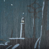 Sea bay at nitght III by Mercana Studio a Hand Embellished Textured Canvas by Mercana at Eve Furniture