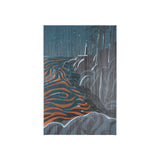 Sea bay at nitght III by Mercana Studio a Hand Embellished Textured Canvas by Mercana at Eve Furniture