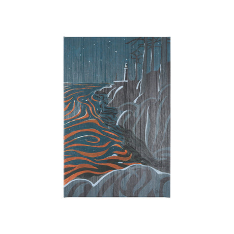 Sea bay at nitght III by Mercana Studio a Hand Embellished Textured Canvas by Mercana at Eve Furniture