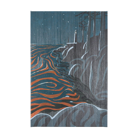 Sea bay at nitght III by Mercana Studio a Hand Embellished Textured Canvas by Mercana at Eve Furniture
