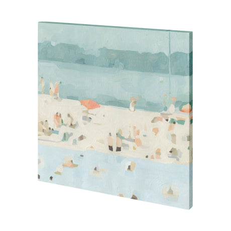 Sea Glass Sandbar II by Emma Scarvey a Hand Embellished Textured Canvas by Mercana at Eve Furniture