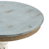 Sea İsle Blue/White Accent Table by Crestview at Eve Furniture