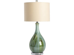 Sea Scape Green Table Lamp by Crestview at Eve Furniture