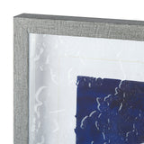 Sea Turtle Shadow I by Grace Popp a Hand Embellished Textured Framed Art Print Matted under Glass by Mercana at Eve Furniture