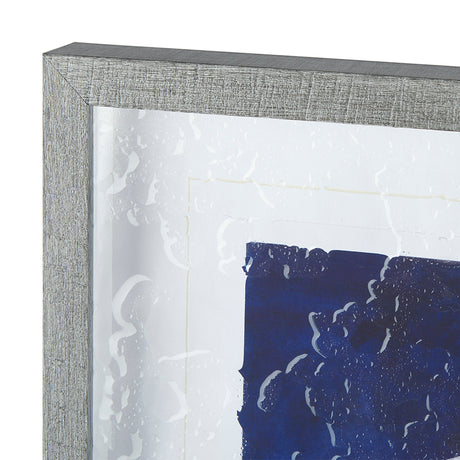 Sea Turtle Shadow I by Grace Popp a Hand Embellished Textured Framed Art Print Matted under Glass by Mercana at Eve Furniture