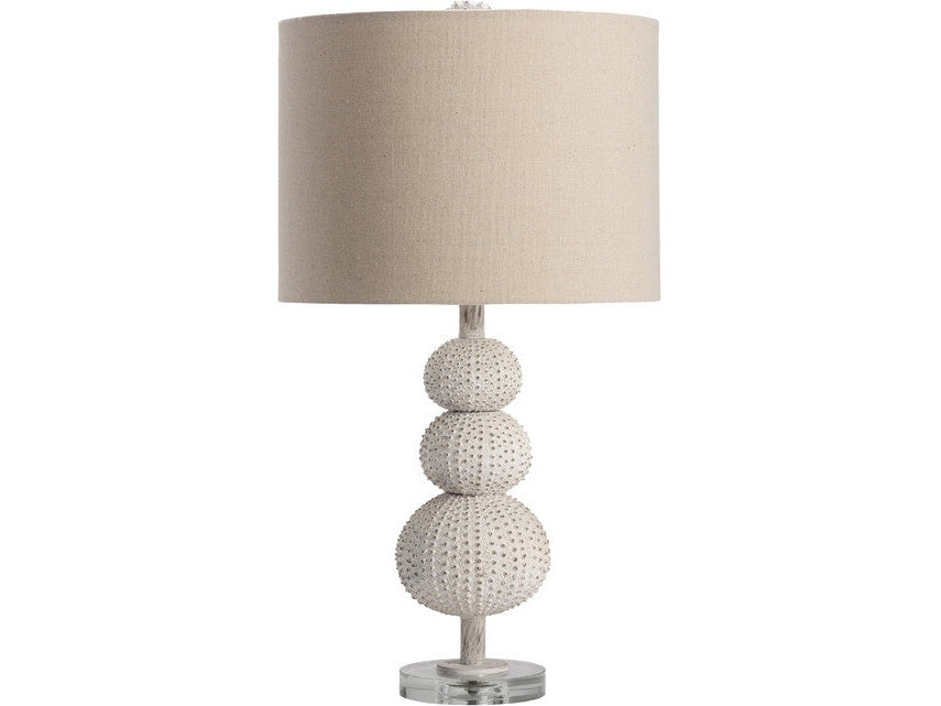 Sea Urchin White Table Lamp (Set of 2) by Crestview at Eve Furniture