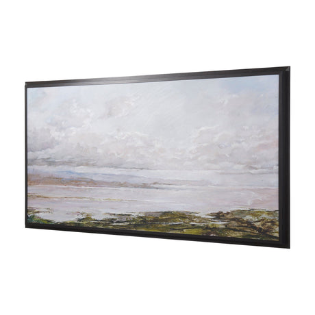 Sea View by Mercana Studio a Hand Embellished Textured Framed Canvas by Mercana at Eve Furniture