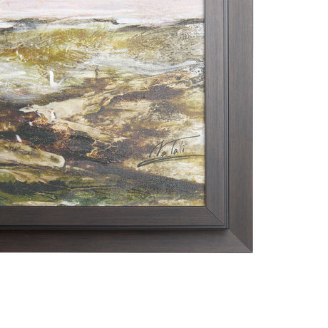 Sea View by Mercana Studio a Hand Embellished Textured Framed Canvas by Mercana at Eve Furniture