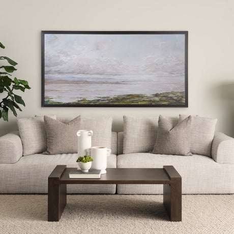 Sea View by Mercana Studio a Hand Embellished Textured Framed Canvas by Mercana at Eve Furniture