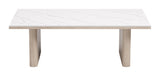 Seaborn White Outdoor Coffee Table by Zuomod at Eve Furniture