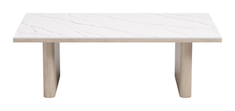 Seaborn White Outdoor Coffee Table by Zuomod at Eve Furniture