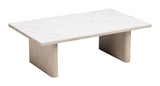 Seaborn White Outdoor Coffee Table by Zuomod at Eve Furniture