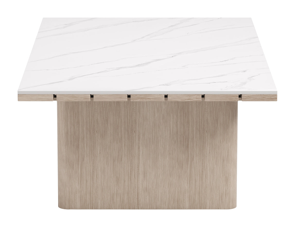 Seaborn White Outdoor Coffee Table by Zuomod at Eve Furniture