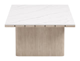 Seaborn White Outdoor Coffee Table by Zuomod at Eve Furniture