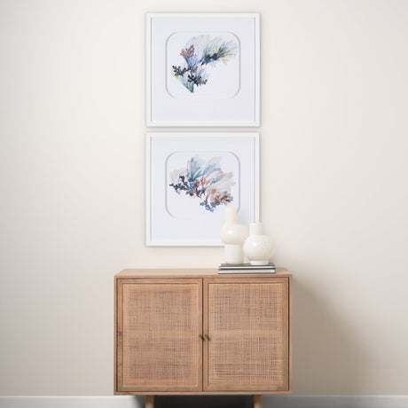 Seagrass - Sway by Mercana Studio a Hand Embellished Textured Framed Art Print Matted under Glass by Mercana at Eve Furniture